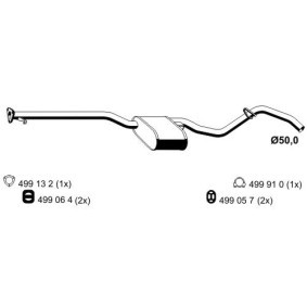 ERNST 033022 Vorschalldämpfer OPEL CALIBRA A