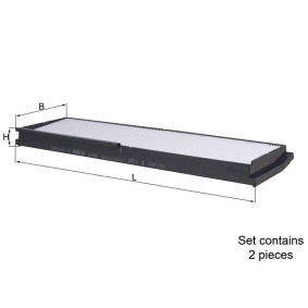 KNECHT LA 862/S Filtro abitacolo MERCEDES-BENZ Classe E Cabrio (A124) 3.6 272 CV Motore a ciclo otto