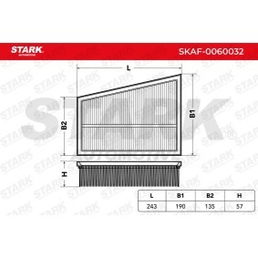 Luftfilter SKAF-0060032 für HONDA