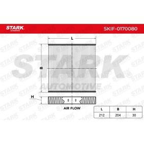 Innenraumfilter SKIF-0170080 für RENAULT
