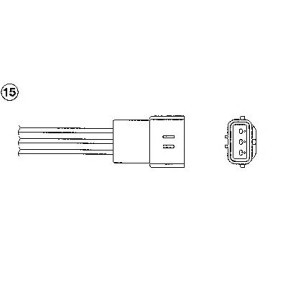 NGK 97549 Bränsletrycksgivare HYUNDAI ACCENT 1 (X-3) 1.5 88 hk Bensinmotor