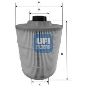 UFI 27.A00.00 Filtro aria FORD MONDEO 4 (BA7) 2.2 175 CV Diesel