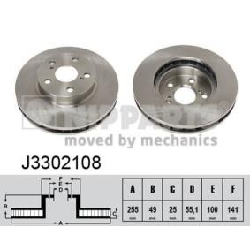 Osta Jarrulevy NIPPARTS:llä J3302108 edullisesti hintaan 48,73&nbsp;&euro;