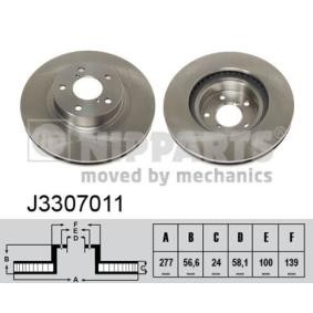 Osta Jarrulevy NIPPARTS:llä J3307011 edullisesti hintaan 69,36&nbsp;&euro;