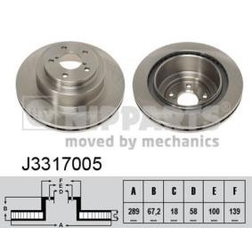 Osta Jarrulevy NIPPARTS:llä J3317005 edullisesti hintaan 85,42&nbsp;&euro;