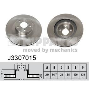 Osta Jarrulevy NIPPARTS:llä J3307015 edullisesti hintaan 66,93&nbsp;&euro;