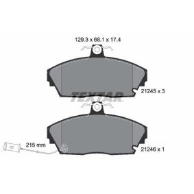 Köp Bromsbelägg av TEXTAR 2124501 till det låga priset 1 032,21&nbsp;kr