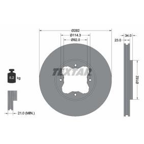 Köp Bromsskiva av TEXTAR 92081600 till det låga priset 486,63&nbsp;kr