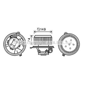 PRASCO AL8138 Gebläsemotor ALFA ROMEO 156