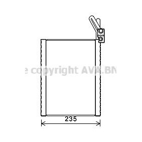 PRASCO BWV476 Evaporatore climatizzatore BMW X5 (F15, F85)