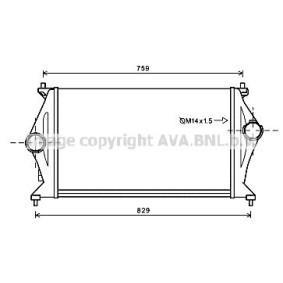 PRASCO HY4327 Intercooler HYUNDAI ix55
