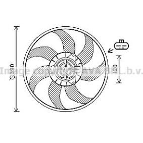 PRASCO OL7613 Ventilatorhjul, motorkjøling OPEL