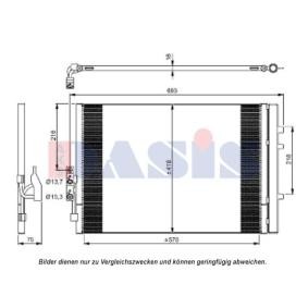 Achetez des Condenseur, climatisation AKS DASIS 052024N à prix pour 99,84&nbsp;&euro;