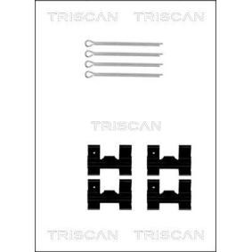 TRISCAN 8105 101329 Zubehörsatz, Scheibenbremsbelag LAND ROVER Defender Pritsche / Fahrgestell (L316) 2.2 122 PS Diesel