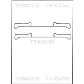 TRISCAN 8105 101642 Zubehörsatz, Scheibenbremsbelag SEAT Ibiza 4 Sportcoupe (6J1, 6P5) 1.4 75 PS Diesel