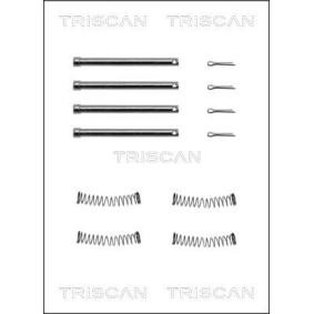TRISCAN 8105 171004 Zubehörsatz, Scheibenbremsbelag LAND ROVER Defender Pritsche / Fahrgestell (L316) 2.2 122 PS Diesel