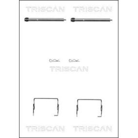 TRISCAN 8105 251595 Zubehörsatz, Scheibenbremsbelag RENAULT LAGUNA 1 (B56, 556) 1.6 107 PS Otto