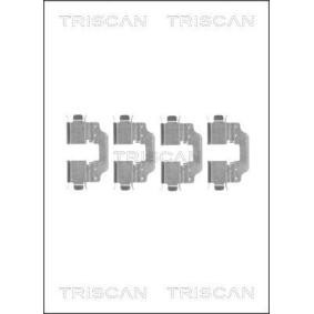 TRISCAN 8105 251602 Zubehörsatz, Scheibenbremsbelag RENAULT Megane 4 Grandtour (K9A/M/N_) 1.6 115 PS Otto
