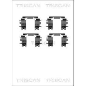 TRISCAN 8105 691618 Kit de accesorios, pastillas de frenos SUZUKI LIANA Fastback 1.6 103 cv Motor otto