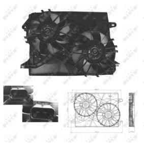 CHRYSLER Kühlerlüfter NRF 47674