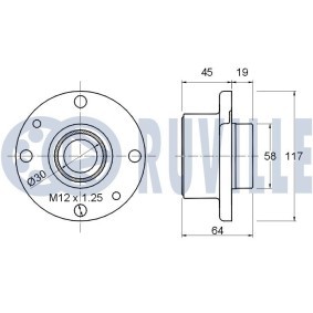 RUVILLE 268400 Taqués hidráulicos HYUNDAI H-1 Travel (TQ) 2.5 101 cv Gasoleo