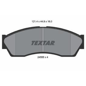 Köp Bromsbelägg av TEXTAR 2455501 till det låga priset 495,18&nbsp;kr