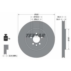 Köp Bromsskiva av TEXTAR 92170303 till det låga priset 1 015,04&nbsp;kr