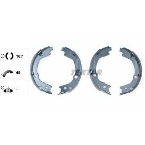 TEXTAR 91070700 Mâchoires de frein à main HYUNDAI SONATA 4 (EF) 2.0 131 CV Essence