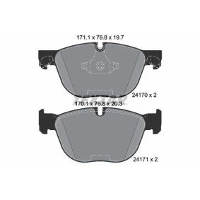 TEXTAR 2417081 Bromsbelägg BMW X6 (F16, F86) 2.0 245 hk Bensinmotor