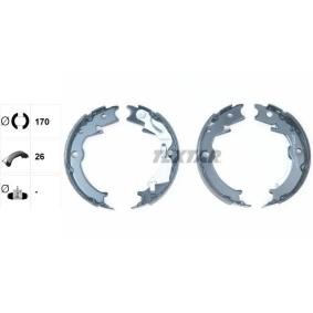 TEXTAR 91071000 Ganasce freno a mano CHEVROLET Epica KL1 2.0 128 CV Motore a ciclo otto