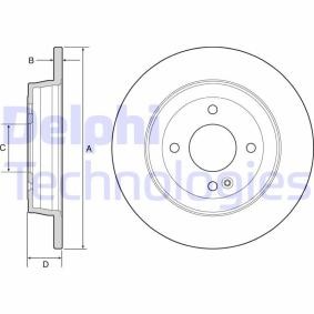 DELPHI BG4564 Disque de frein HYUNDAI ACCENT 4 Stufenheck (RB) 1.4 99 CV Essence