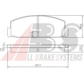 A.B.S. 37067 Bremseklosser MAZDA 6 Station Wagon (GY) 2.3 162 hk Bensinmotor