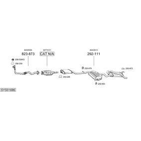 BOSAL 719-751 Auspuffrohre SUBARU