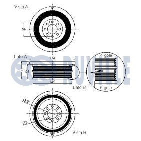 Comprar Polea de cigüeñal de RUVILLE 515903 a bajo precio de 62,29&nbsp;&euro;