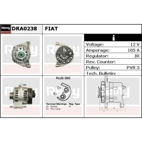 DELCO REMY DC83362 Bromsok SKODA SUPERB Kombi (3T5) 1.6 105 hk Diesel