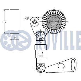 RUVILLE 68705 Innløpsventil SMART CITY-COUPE (450) 0.6 45 hk Bensinmotor