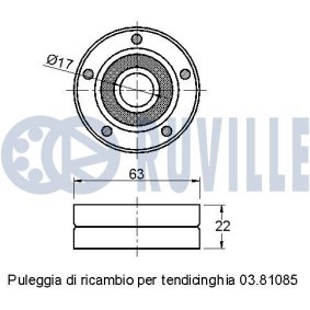 Achetez des Kit de roulement de roue RUVILLE 5579 à prix pour 33,89&nbsp;&euro;