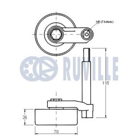 RUVILLE 6252 Rolamento da roda MINI Hatchback (R56) 1.4 75 cv Otto