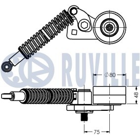 RUVILLE 65167 Pompe à eau MERCEDES-BENZ Classe C Coupé (CL203) 3.5 272 CV Essence