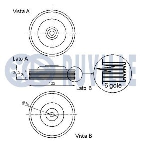Comprar Polea de cigüeñal de RUVILLE 515408 a bajo precio de 133,95&nbsp;&euro;