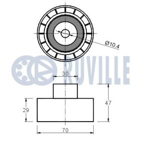 RUVILLE 5145 Hjullager MERCEDES-BENZ B-klass (W245) 2.0 109 hk Diesel