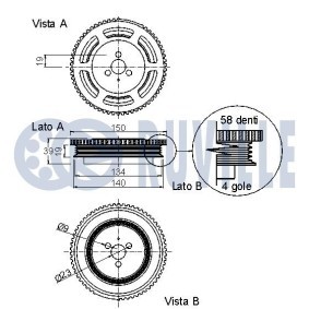 Compre Jogo de correias dentadas da RUVILLE 5534471 a um preço baixo por 52,67&nbsp;&euro;