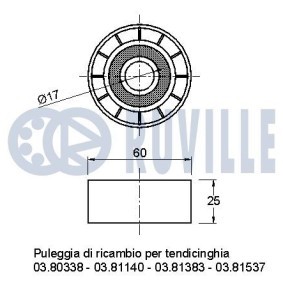 RUVILLE 3450030 Cadena de distribución BMW 3 Touring (E36) 2.8 193 cv Motor otto