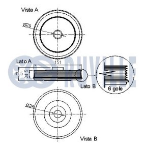 RUVILLE 3451006 Cadena de distribución MERCEDES-BENZ Clase E Sedán (W211) 3.2 177 cv Gasoleo