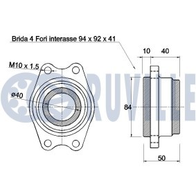 RUVILLE 235008 Balancim MINI Hatchback (R56) 1.4 75 cv Otto