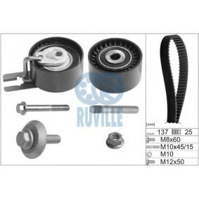 RUVILLE 5595372 Zahnriemensatz CITROËN C5 III Kombi (RW_) 1.6 109 PS Diesel