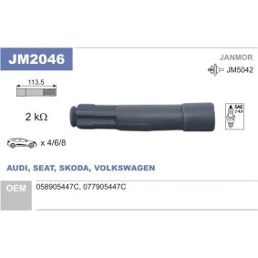 JANMOR JM2046 Conector de la bujía de encendido SKODA