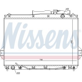 NISSENS 675009 Radiador HYUNDAI ix55