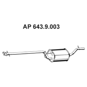 Mittelschalldämpfer von EBERSPÄCHER günstig für 82,62&nbsp;&euro;