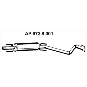 Mittelschalldämpfer von EBERSPÄCHER günstig für 86,67&nbsp;&euro;